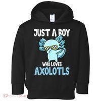 Just A Boy Who Loves Axolotls Cute Kawaii Toddler Hoodie thumb 0
