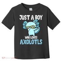 Just A Boy Who Loves Axolotls Cute Kawaii Toddler T-Shirt thumb 0