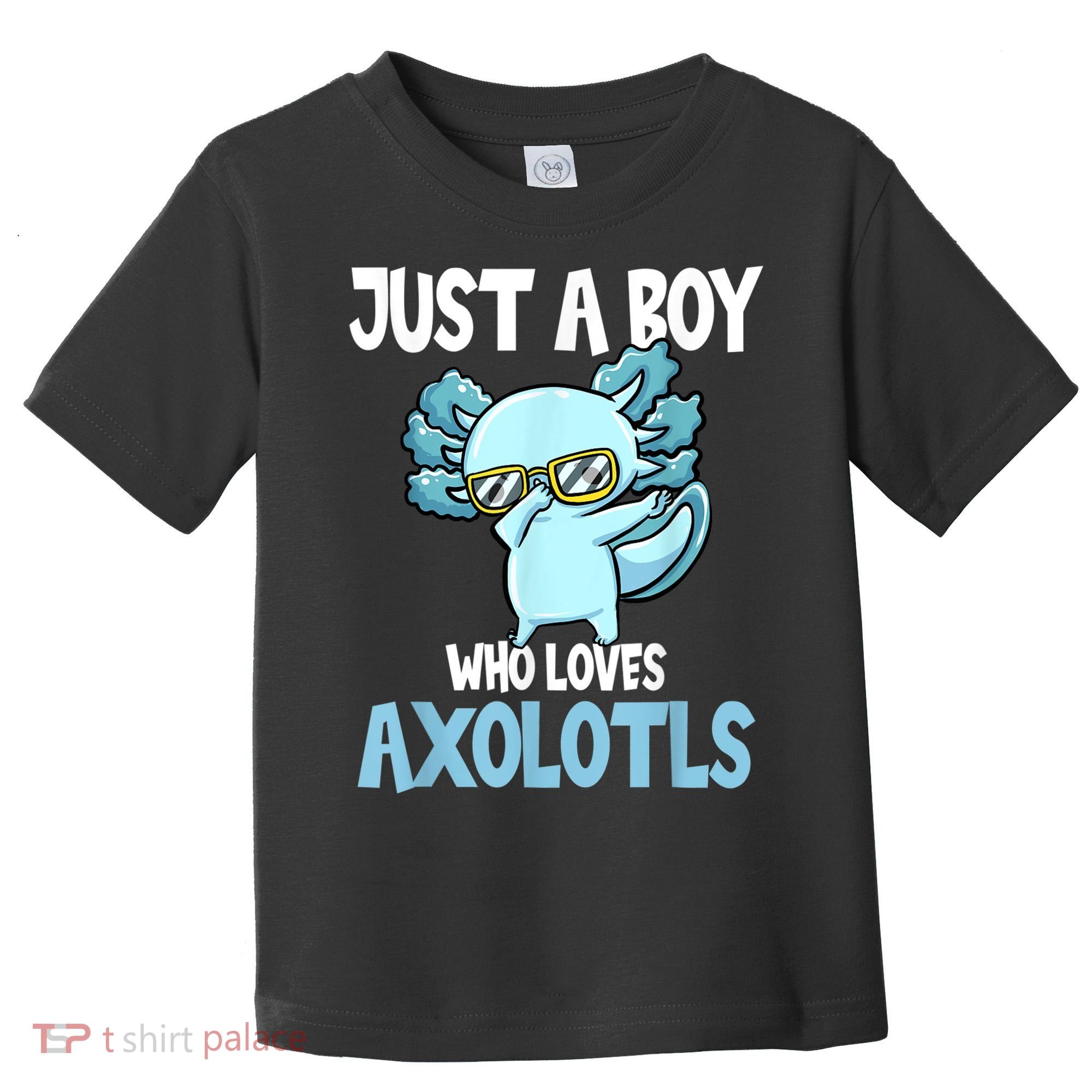 Just A Boy Who Loves Axolotls Cute Kawaii Toddler T-Shirt