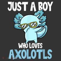 Just A Boy Who Loves Axolotls Cute Kawaii Ornament thumb 1