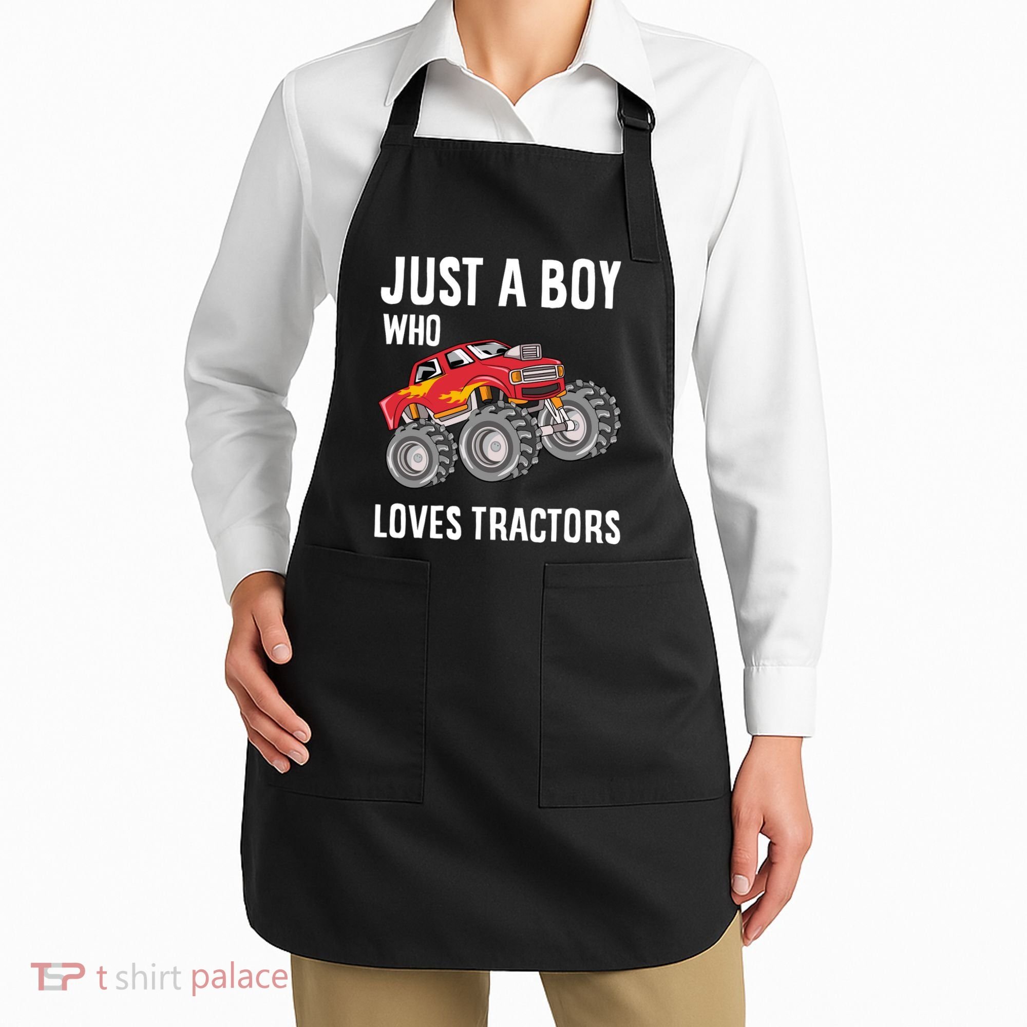 Just A Boy Who Loves Tractors Gift Apron