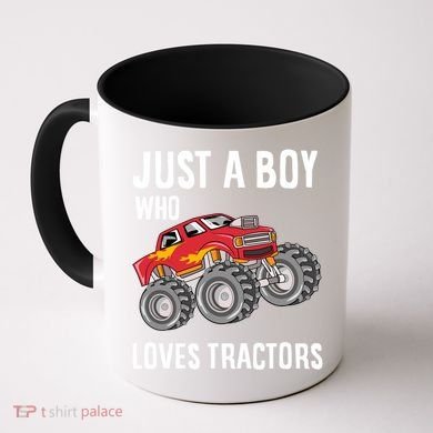 Just A Boy Who Loves Tractors Gift Coffee Mug