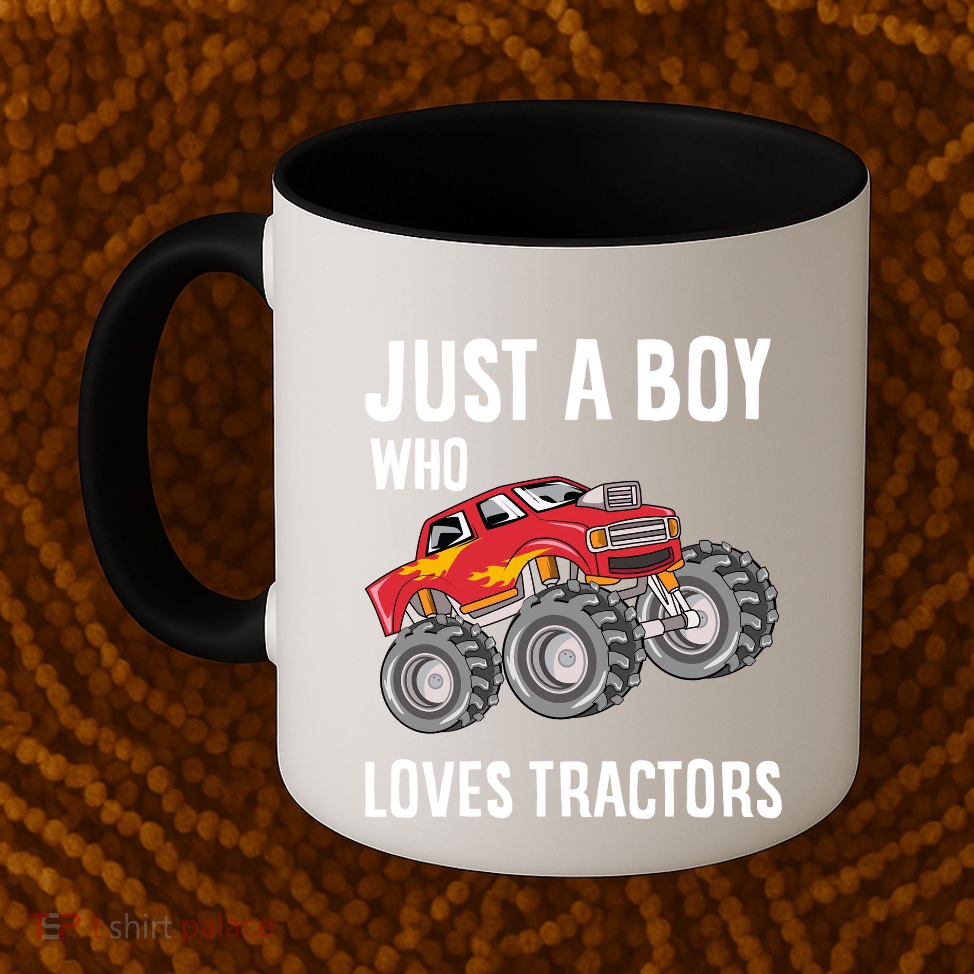Just A Boy Who Loves Tractors Gift Coffee Mug
