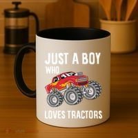Just A Boy Who Loves Tractors Gift Coffee Mug thumb 4