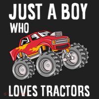 Just A Boy Who Loves Tractors Gift Beanie thumb 2