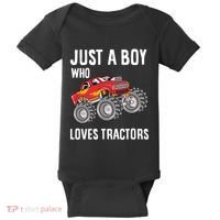 Just A Boy Who Loves Tractors Gift Baby Bodysuit thumb 0