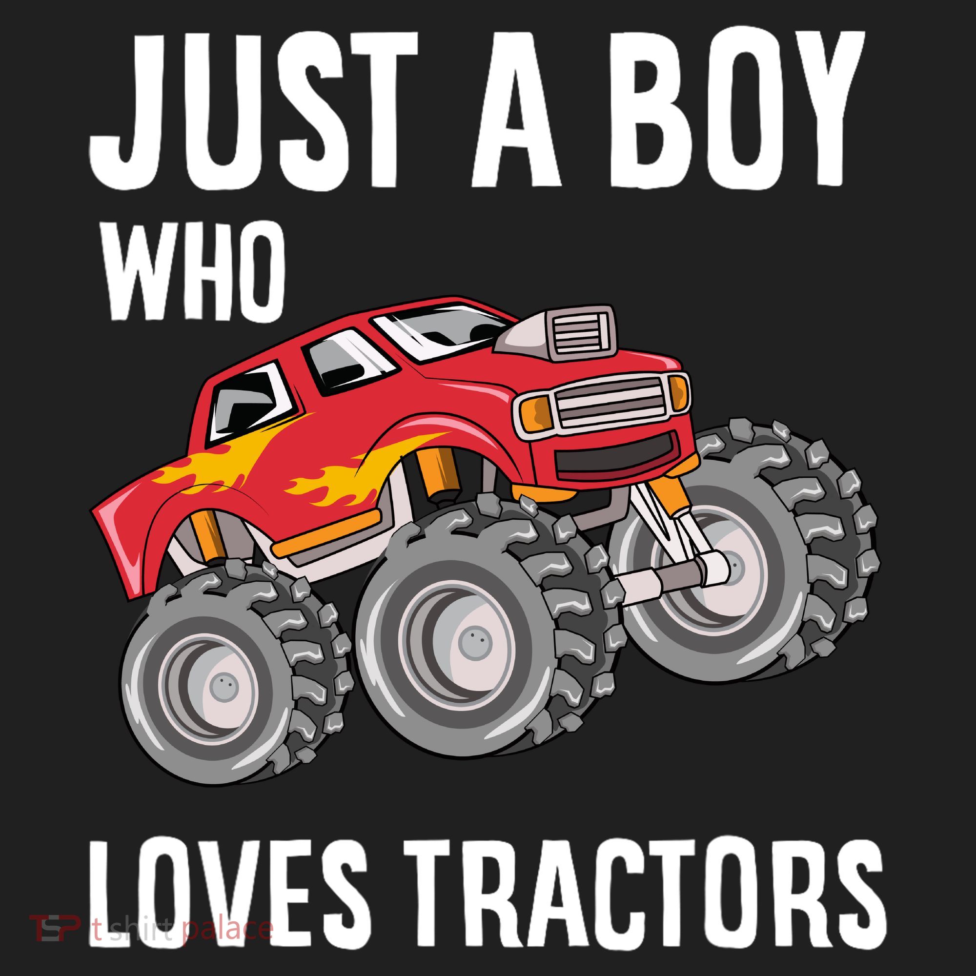 Just A Boy Who Loves Tractors Gift Golf Towel