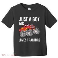 Just A Boy Who Loves Tractors Gift Toddler T-Shirt thumb 0