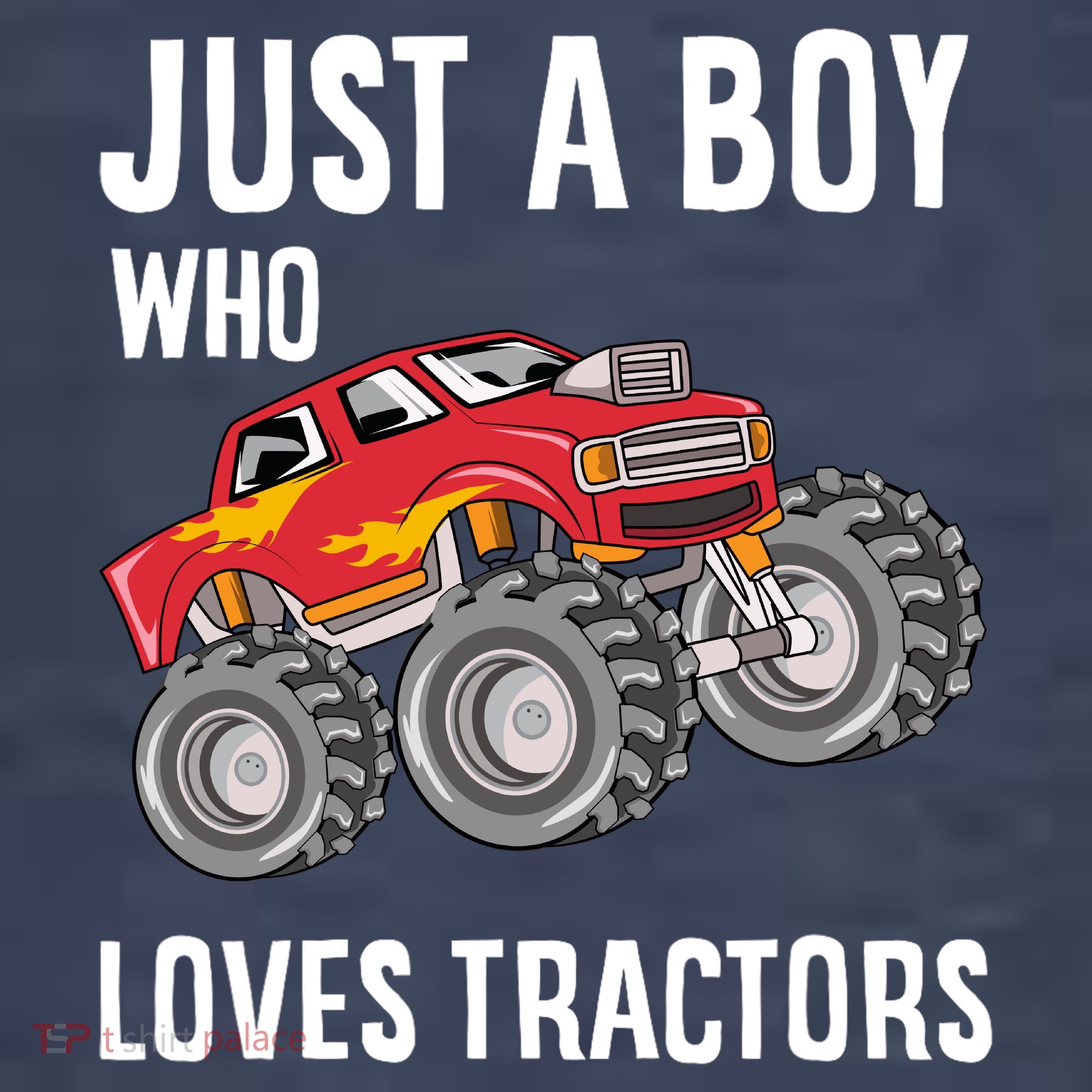 Just A Boy Who Loves Tractors Gift Kids T-Shirt
