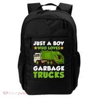 Just A Boy Who Loves Garbage Trucks Lover Trucker Backpack thumb 0