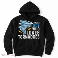 Just A Boy Who Loves Tornadoes Storm Weather Chaser Hoodie thumb 0