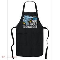 Just A Boy Who Loves Tornadoes Storm Weather Chaser Apron thumb 0