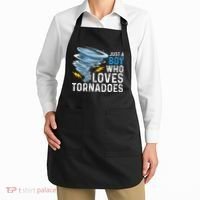 Just A Boy Who Loves Tornadoes Storm Weather Chaser Apron thumb 2