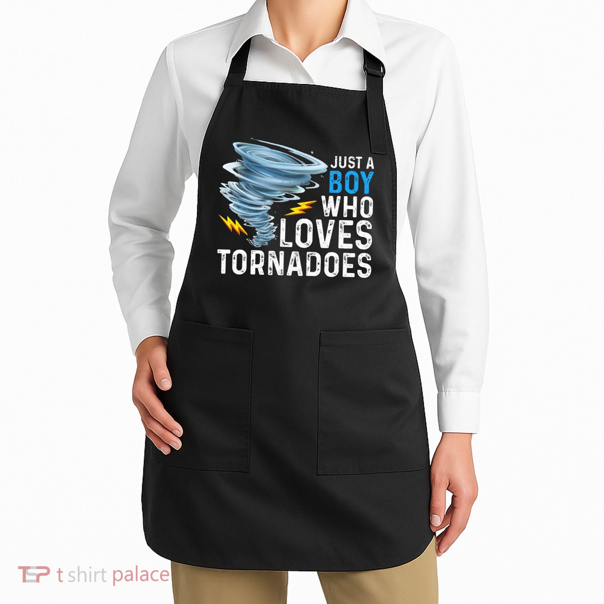 Just A Boy Who Loves Tornadoes Storm Weather Chaser Apron