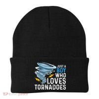 Just A Boy Who Loves Tornadoes Storm Weather Chaser Beanie thumb 0