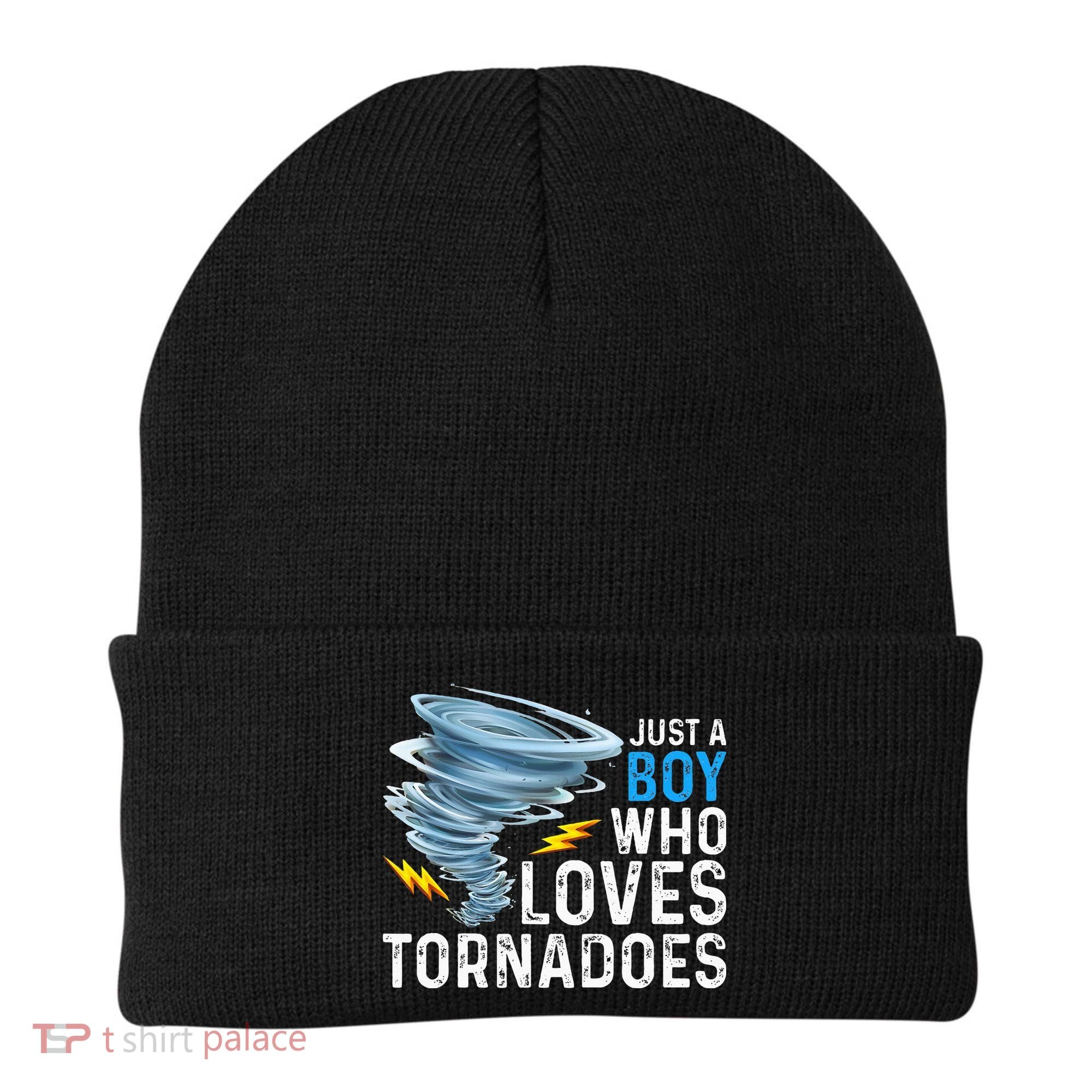 Just A Boy Who Loves Tornadoes Storm Weather Chaser Beanie