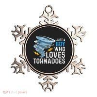 Just A Boy Who Loves Tornadoes Storm Weather Chaser Ornament thumb 0