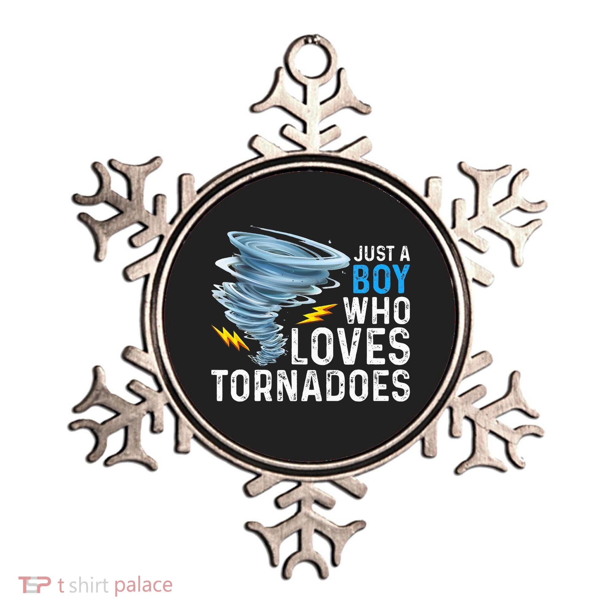 Just A Boy Who Loves Tornadoes Storm Weather Chaser Ornament