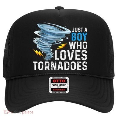 Just A Boy Who Loves Tornadoes Storm Weather Chaser Hat
