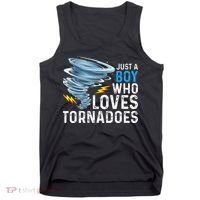 Just A Boy Who Loves Tornadoes Storm Weather Chaser Tank Top thumb 0