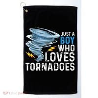 Just A Boy Who Loves Tornadoes Storm Weather Chaser Golf Towel thumb 0