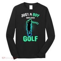 Just A Boy Who Loves Golf Club Golfer Long Sleeve Shirt thumb 0