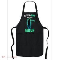 Just A Boy Who Loves Golf Club Golfer Apron thumb 0