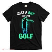 Just A Boy Who Loves Golf Club Golfer T-Shirt thumb 0