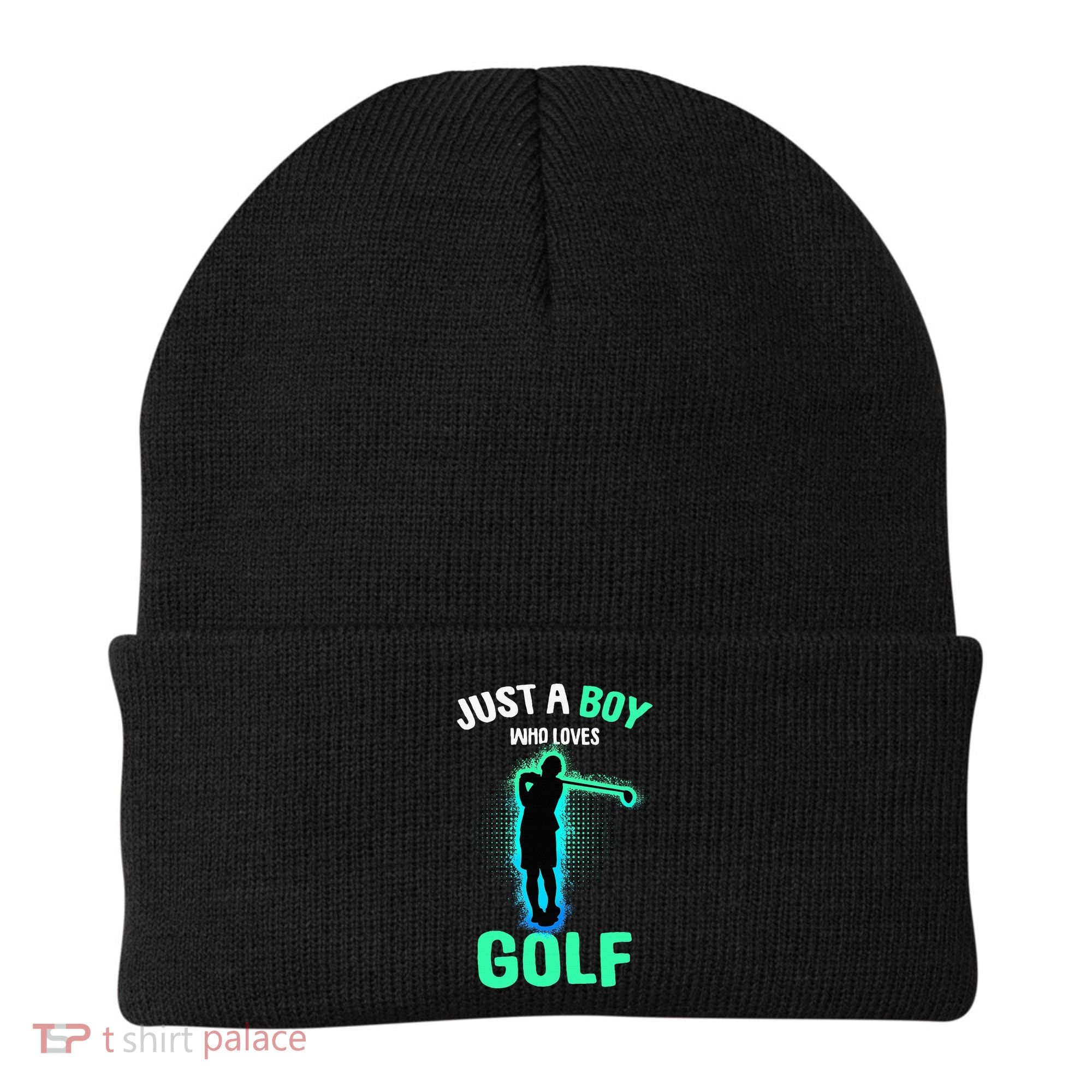 Just A Boy Who Loves Golf Club Golfer Beanie