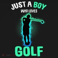 Just A Boy Who Loves Golf Club Golfer Polo thumb 3