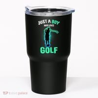 Just A Boy Who Loves Golf Club Golfer Tumbler thumb 0
