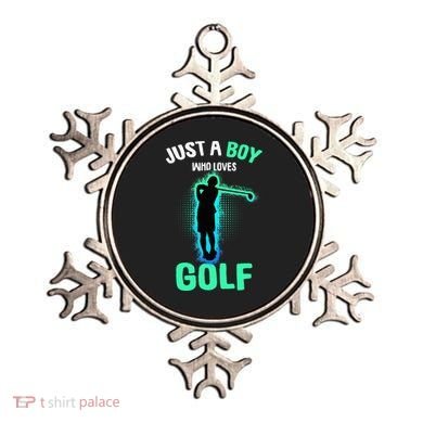 Just A Boy Who Loves Golf Club Golfer Ornament