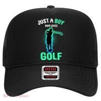 Just A Boy Who Loves Golf Club Golfer Hat thumb 0