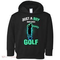 Just A Boy Who Loves Golf Club Golfer Toddler Hoodie thumb 0