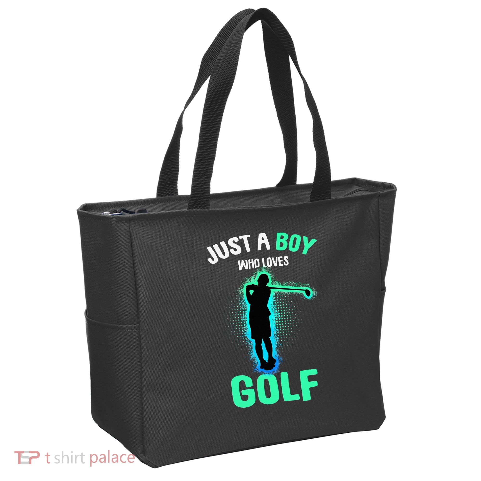Just A Boy Who Loves Golf Club Golfer Tote Bag