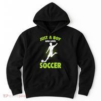 Just A Boy Who Loves Soccer Gift Hoodie thumb 0