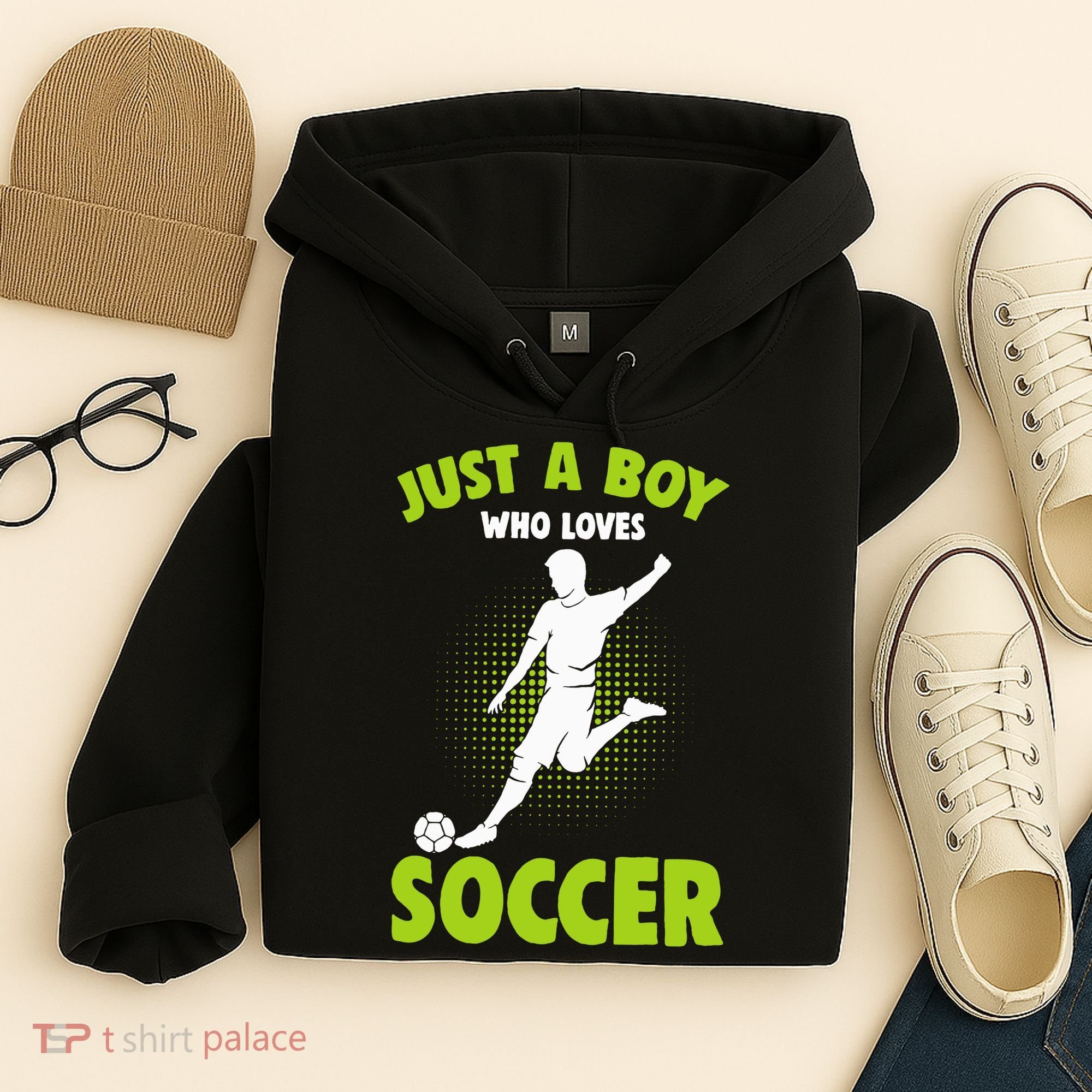 Just A Boy Who Loves Soccer Gift Hoodie