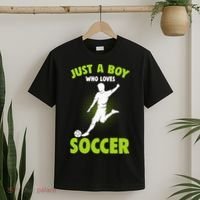 Just A Boy Who Loves Soccer Gift T-Shirt thumb 2