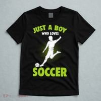 Just A Boy Who Loves Soccer Gift T-Shirt thumb 5
