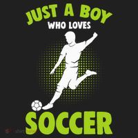 Just A Boy Who Loves Soccer Gift Beanie thumb 2