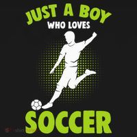 Just A Boy Who Loves Soccer Gift Visor thumb 3