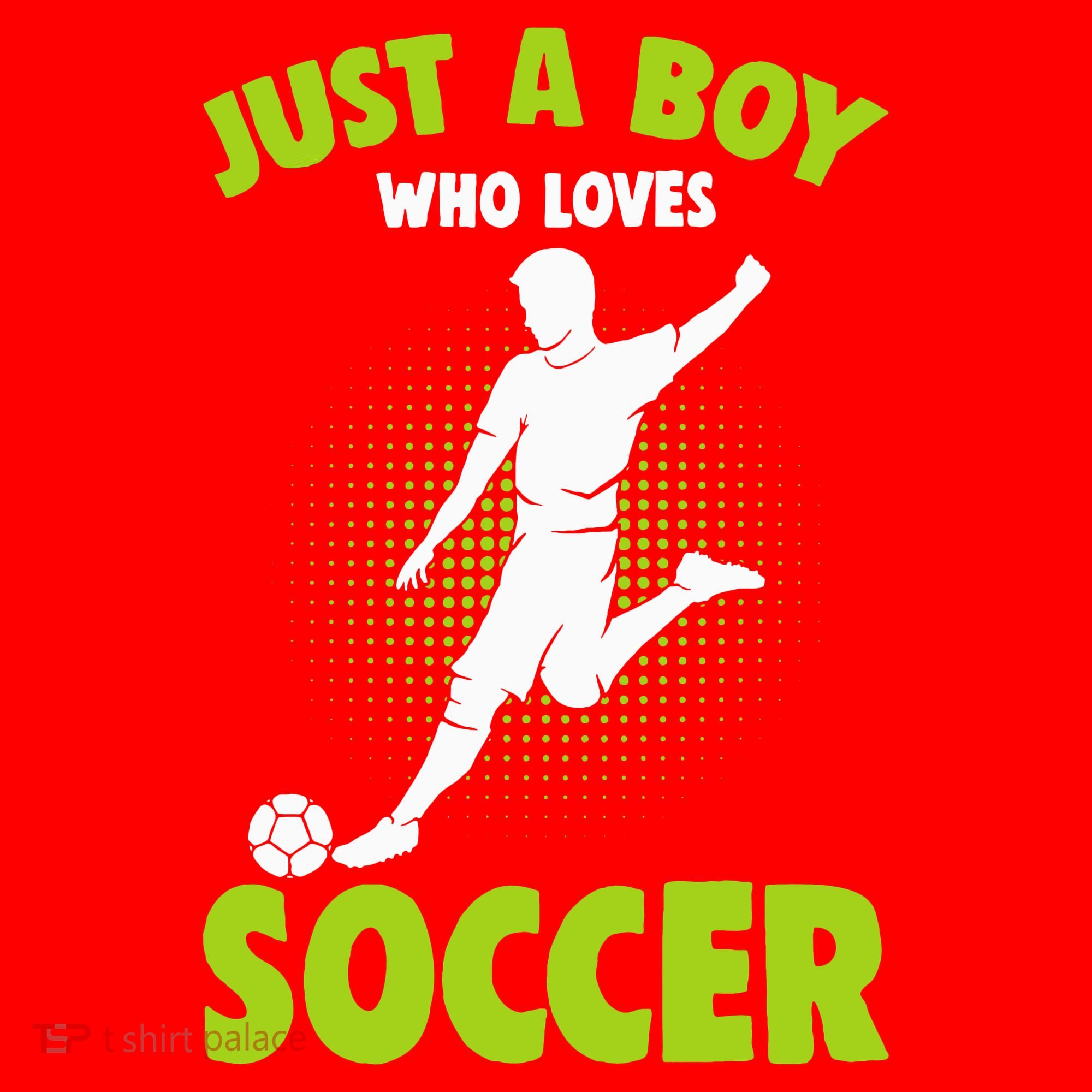 Just A Boy Who Loves Soccer Gift Santa Hat