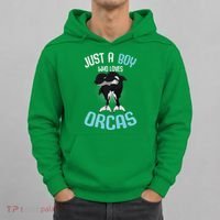 Just A Boy Who Loves Orcas Killer Whale Hoodie thumb 0