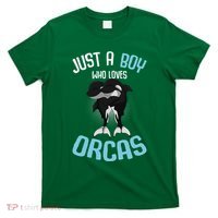 Just A Boy Who Loves Orcas Killer Whale T-Shirt thumb 0