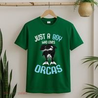 Just A Boy Who Loves Orcas Killer Whale T-Shirt thumb 2