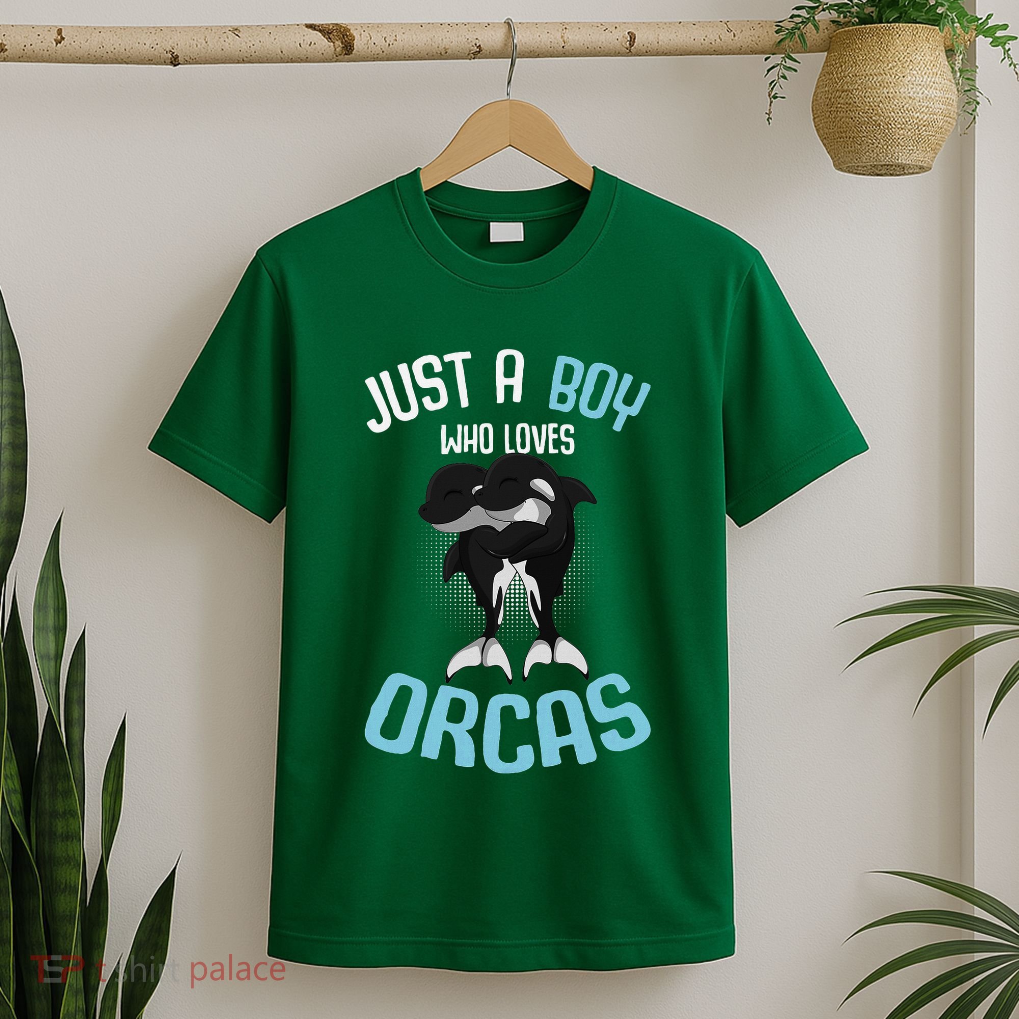 Just A Boy Who Loves Orcas Killer Whale T-Shirt