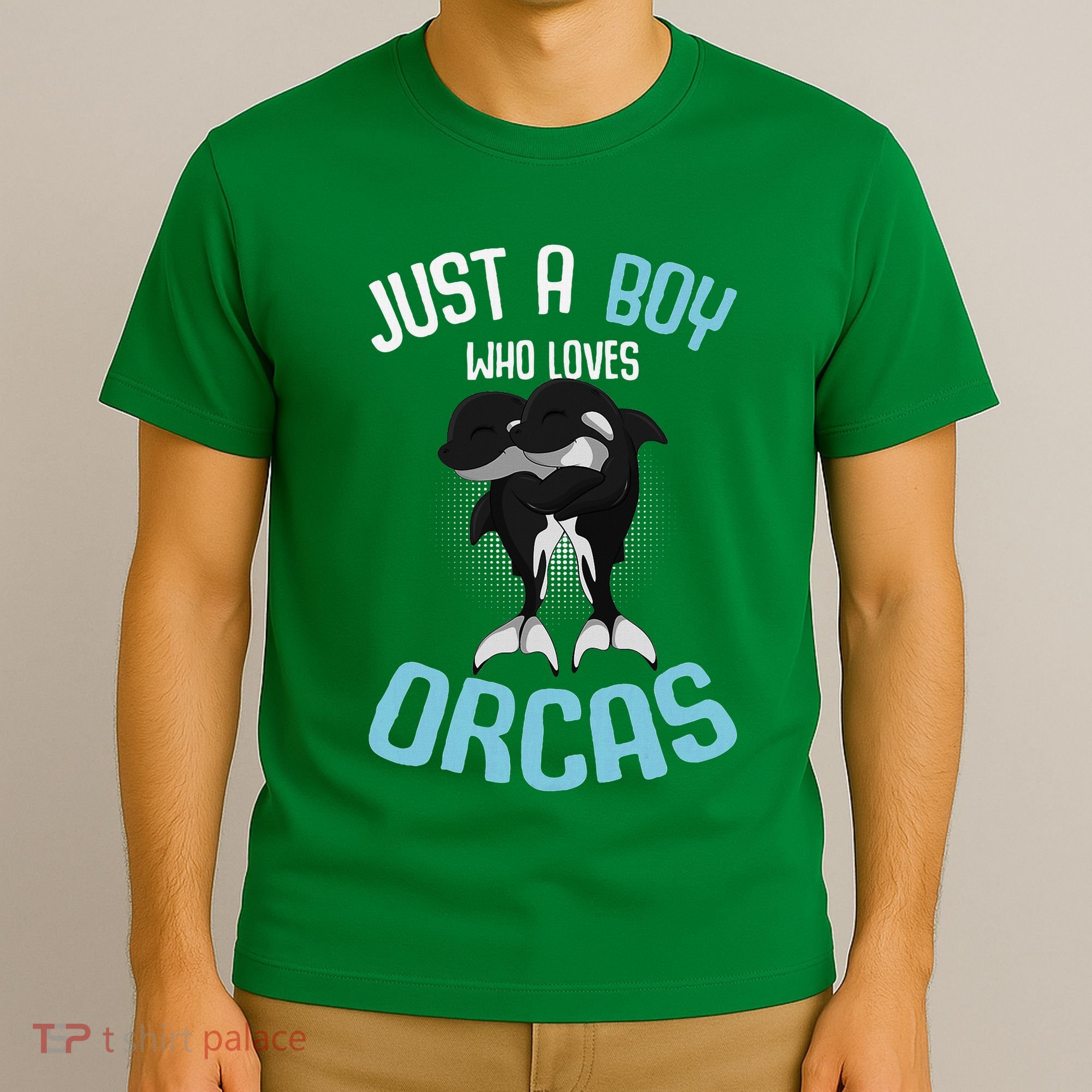 Just A Boy Who Loves Orcas Killer Whale T-Shirt