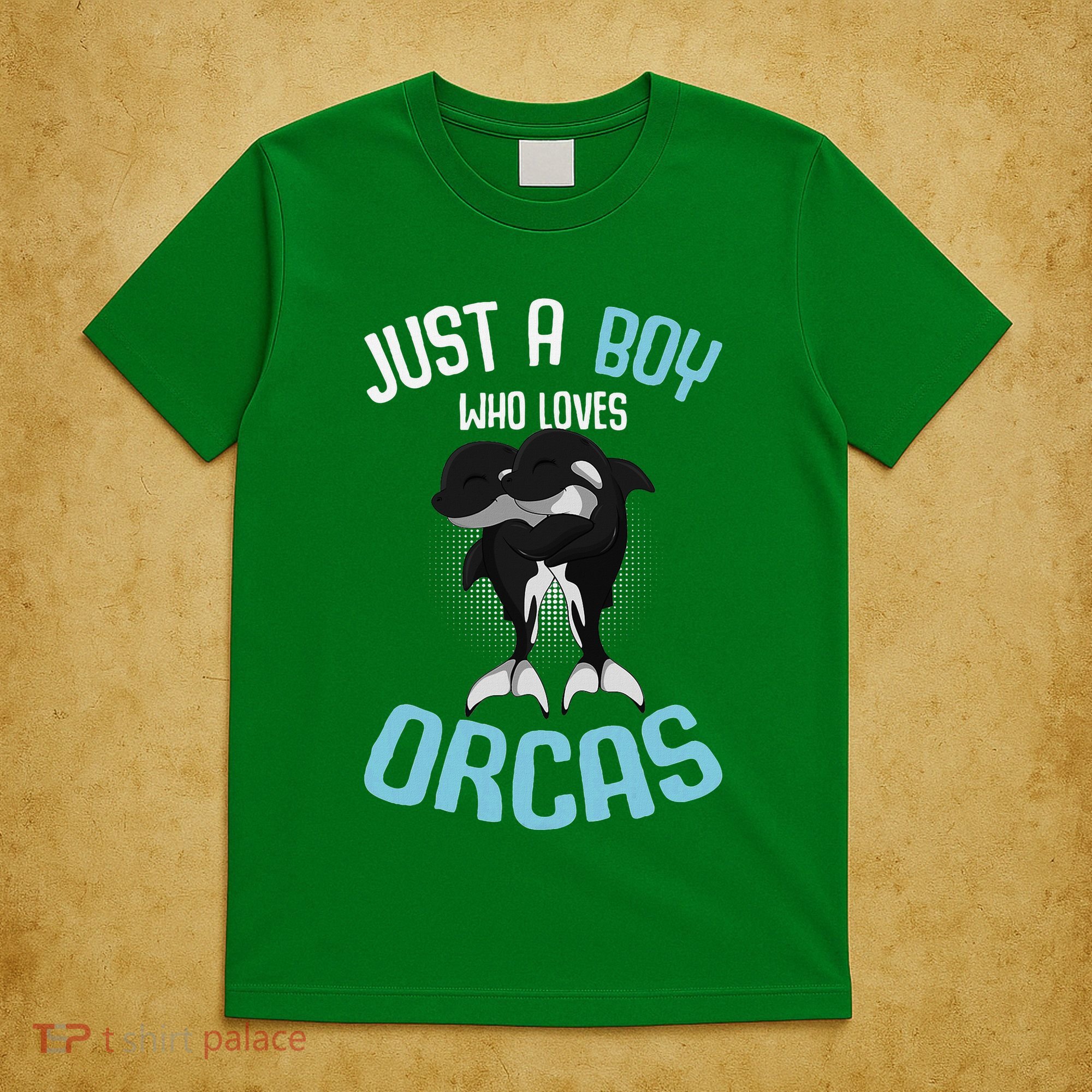 Just A Boy Who Loves Orcas Killer Whale T-Shirt