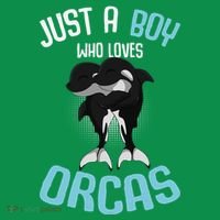 Just A Boy Who Loves Orcas Killer Whale Kids Sweatshirt thumb 2