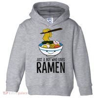 Just A Boy Who Loves Ramen Toddler Hoodie thumb 0